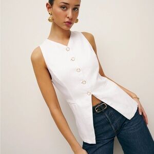 Reformation Aspen Linen Top